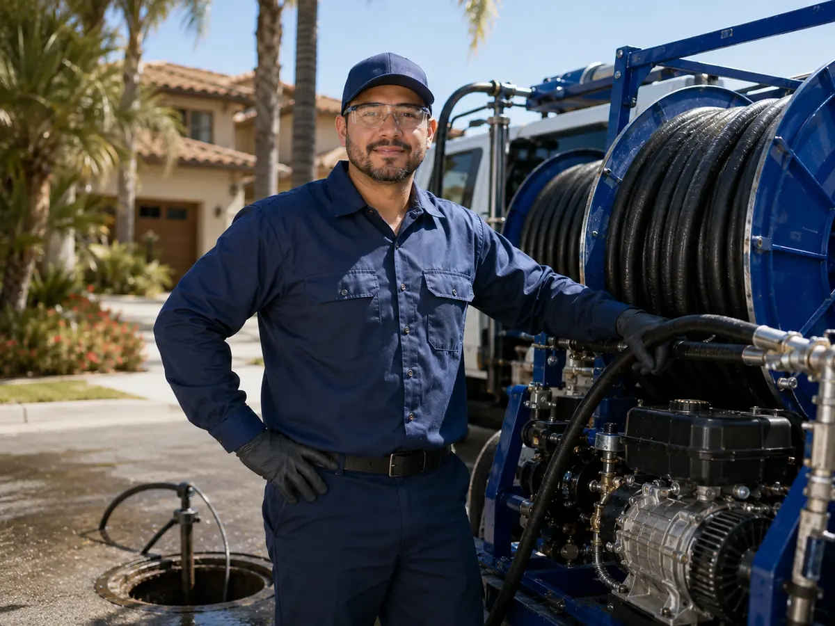 Hydro jet sewer cleaning in Chowchilla