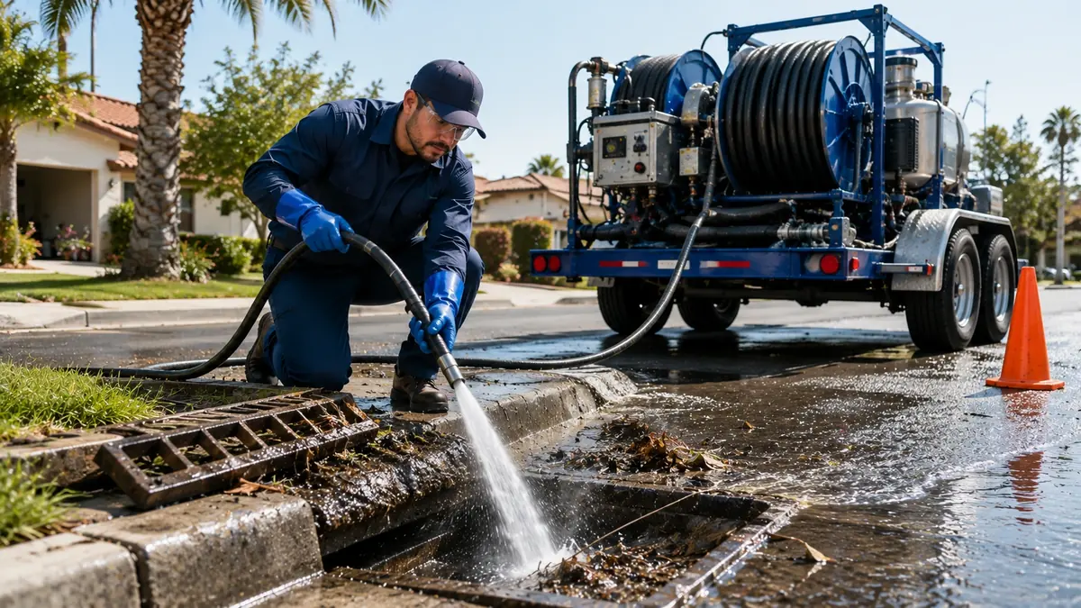 Storm Drain Hydro Jet Cleaning in Chowchilla